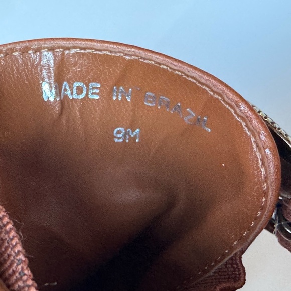 Dingo Western Leather Buckle Heeled Shoes – Brown, Size 9M (Made in Brazil) - Picture 5 of 9